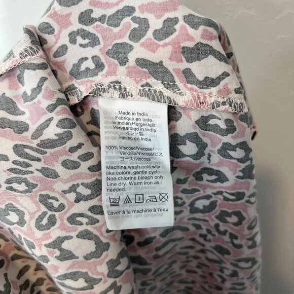 NWT J.Crew Pink leopard printed True wrap midi dress Size XS career workwear - Picture 10 of 10